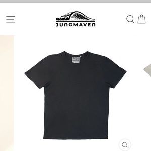 Jungmaven hemp/cotton basic t shirt washed black